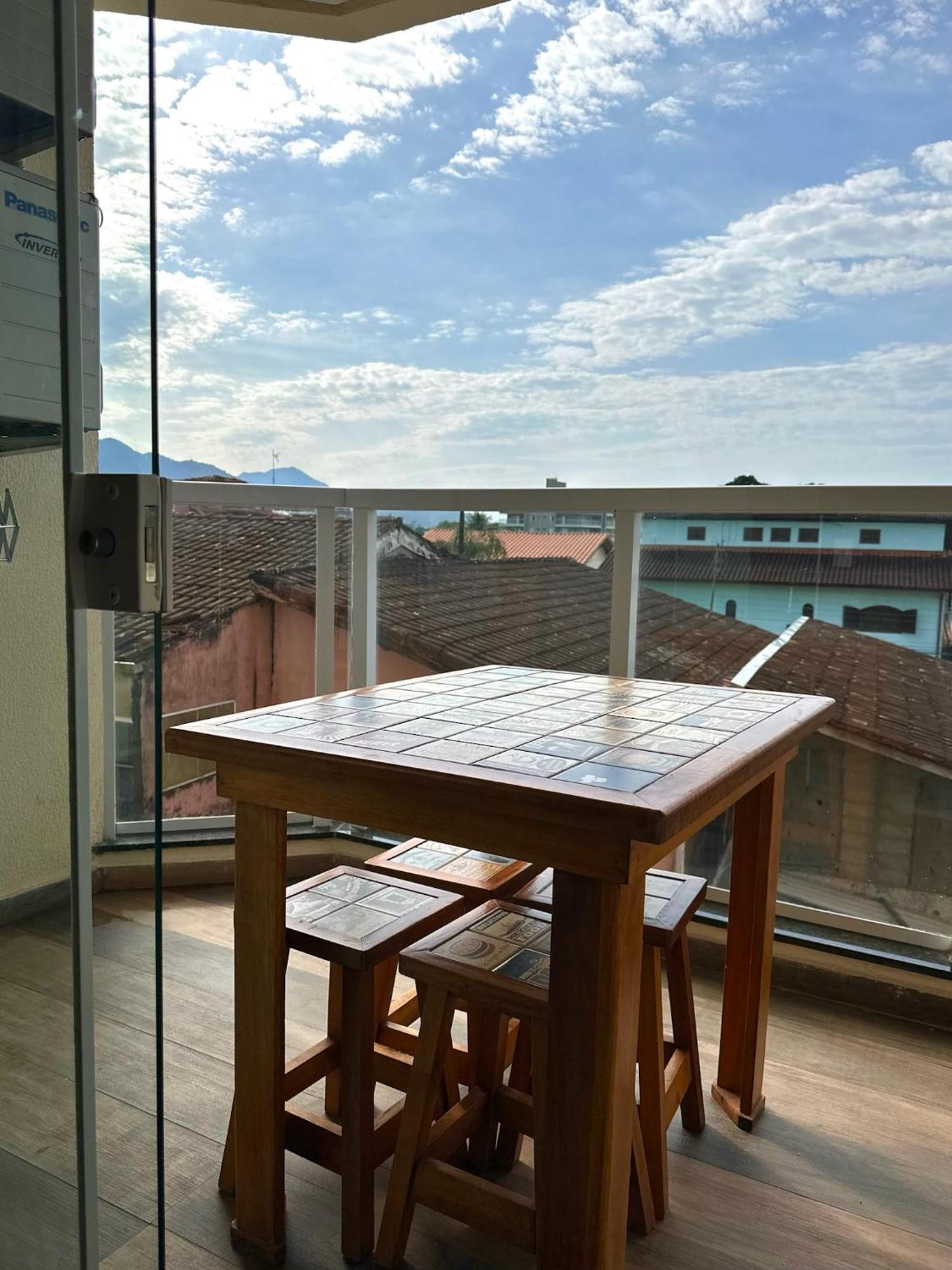 Apto Excelente C/Ar, Varanda Gourmet E Piscina Ubatuba Ngoại thất bức ảnh